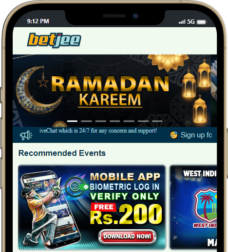 Betjee online betting exchange and casino for Pakistani players