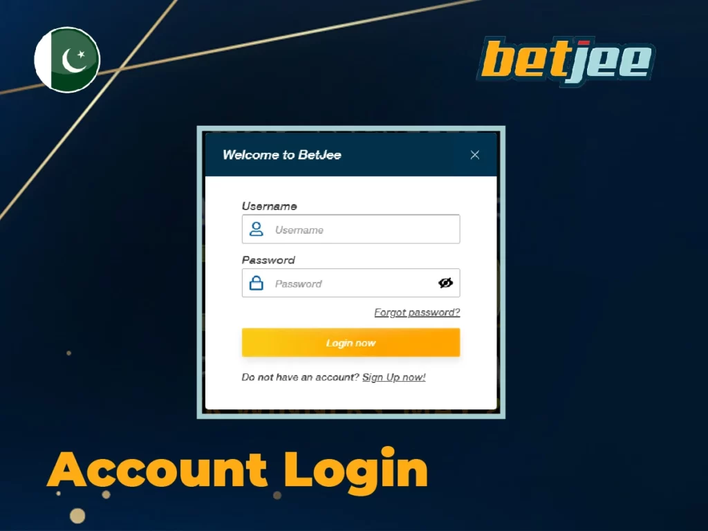 Betjee account login process