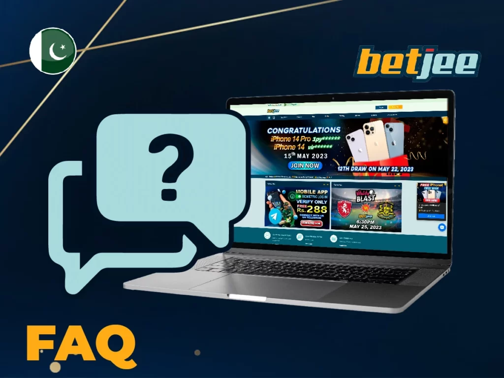 Frequently asked questions at Betjee Pakistan sports betting site and online casino