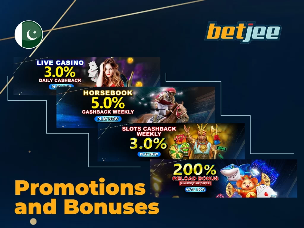 Betjee promotions and bonuses