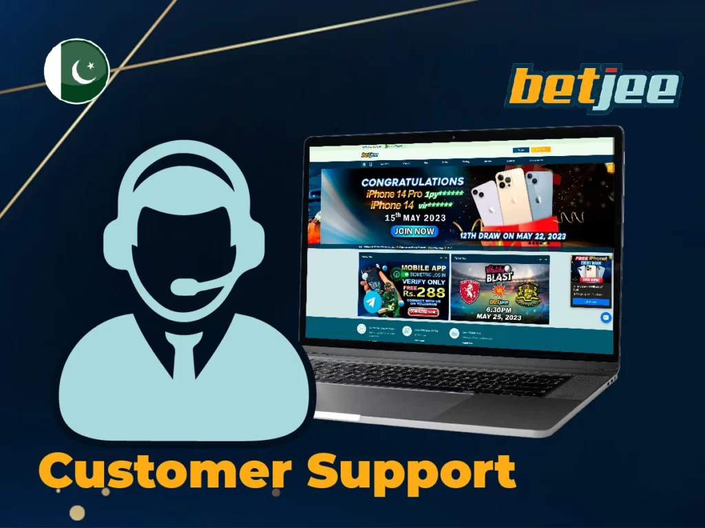 Betjee customer support for Pakistani players